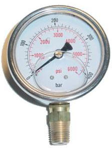 Glycerin filled online pressure gauge catalog